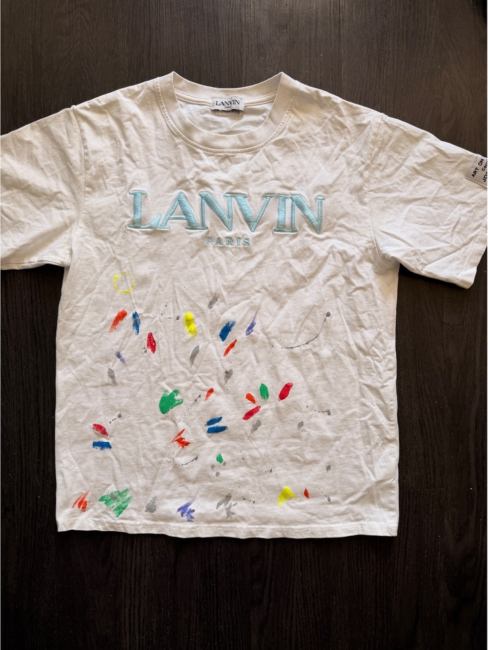 Lanvin x Gallery Dept. Paint Splatter Logo T-Shirt M